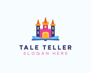 Storytelling - Kindergarten Castle Educational logo design