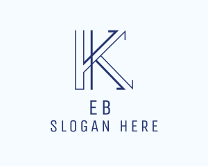 Designer - Geometric Business Letter K logo design