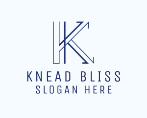 Geometric Business Letter K  logo design