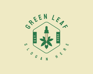 Cannabis Weed Oil logo design