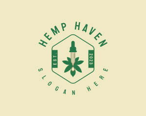 Cannabis Weed Oil logo design