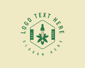 Cannabis Weed Oil Logo