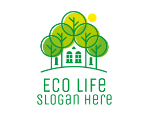 Green - Green Forest House logo design