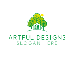 Green Forest House logo design