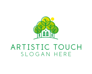 Green Forest House logo design