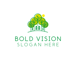 Green Forest House logo design