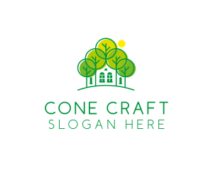 Green Forest House logo design