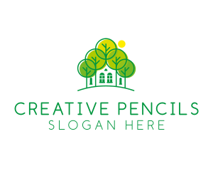 Green Forest House logo design