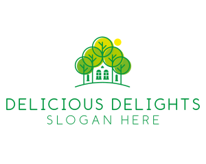 Green Forest House logo design