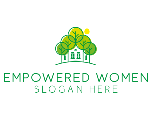 Green Forest House logo design