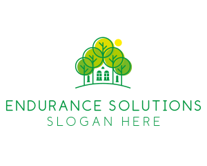 Green Forest House logo design