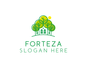 Green Forest House logo design