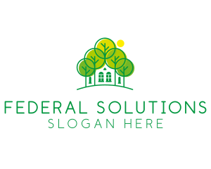 Green Forest House logo design