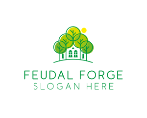 Green Forest House logo design