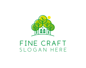 Green Forest House logo design