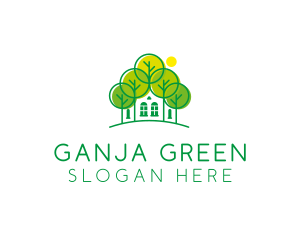 Green Forest House logo design