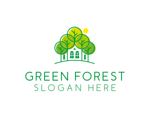 Green Forest House logo design