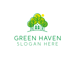 Green Forest House logo design