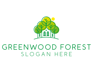 Green Forest House logo design