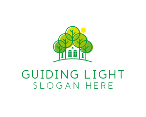 Green Forest House logo design