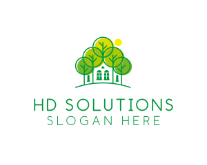 Green Forest House logo design