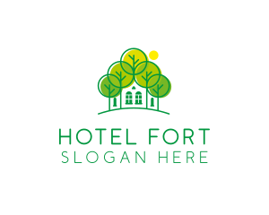 Green Forest House logo design