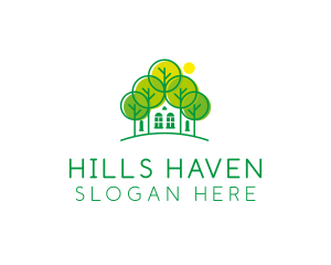 Green Forest House logo design