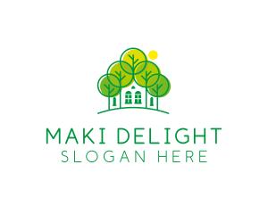 Green Forest House logo design