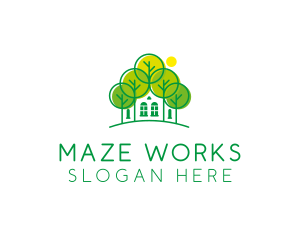 Green Forest House logo design