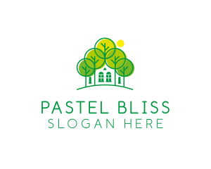 Green Forest House logo design