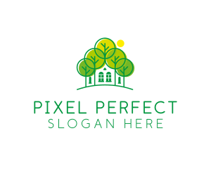 Green Forest House logo design