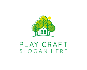 Green Forest House logo design