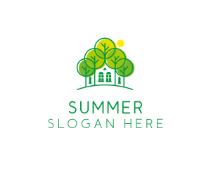 Green Forest House logo design