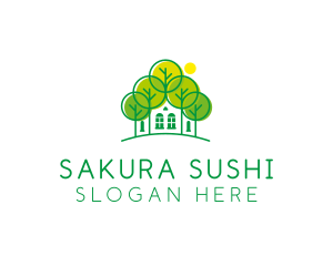 Green Forest House logo design