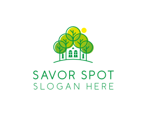 Green Forest House logo design