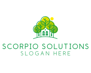 Green Forest House logo design