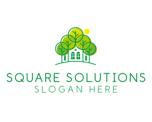 Green Forest House logo design