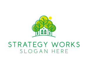 Green Forest House logo design