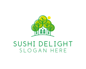 Green Forest House logo design