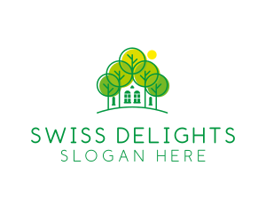 Green Forest House logo design