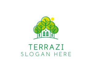 Green Forest House logo design