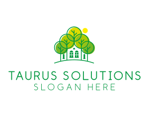 Green Forest House logo design