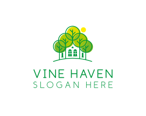 Green Forest House logo design