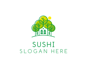 Green Forest House logo design