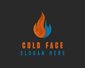 Hot Cold Temperature logo design