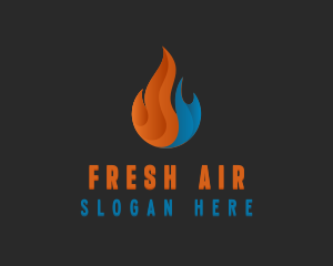 Hot Cold Temperature logo design