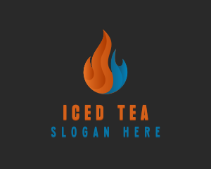 Hot Cold Temperature logo design