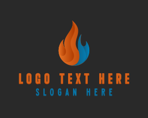 Hot Cold Temperature Logo