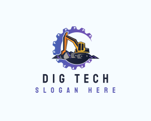 Industrial Machine Excavation logo design