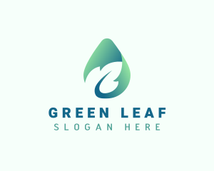 Organic Natural Leaf logo design